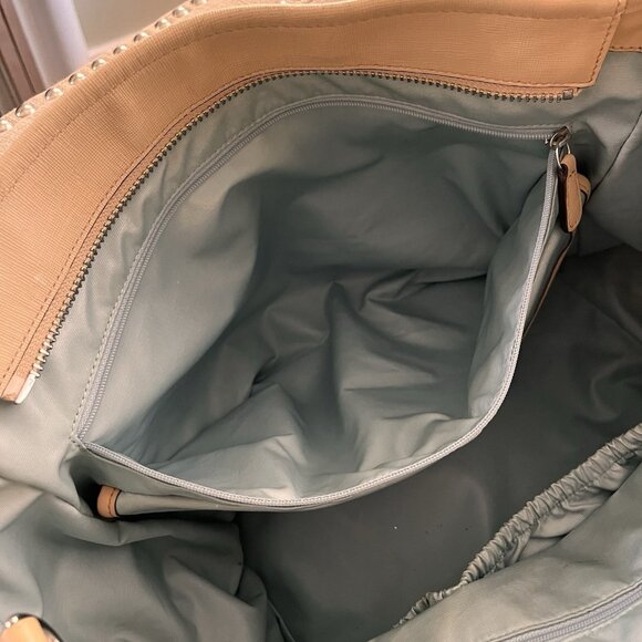 Coach Tan Diaper Baby Bag Tote Purse Pockets Changing Pad NO Shoulder Strap - Picture 10 of 16